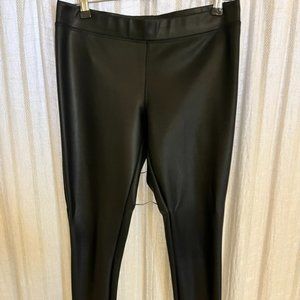 Faux Leather Black Pants